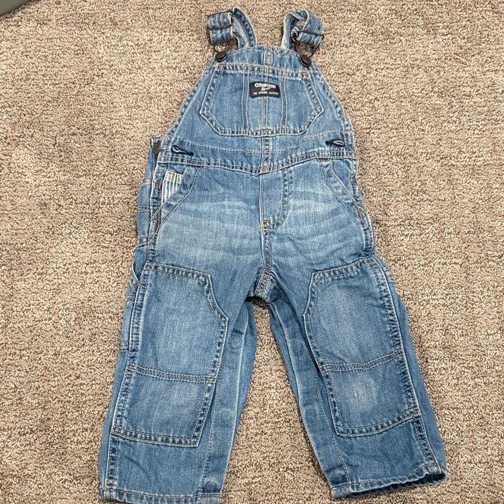 OshKosh B'gosh Light Blue Denim Kids Overalls 18M